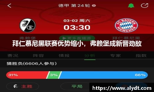 拜仁慕尼黑联赛优势缩小，弗赖堡成新晋劲敌