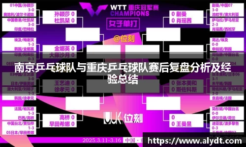 南京乒乓球队与重庆乒乓球队赛后复盘分析及经验总结